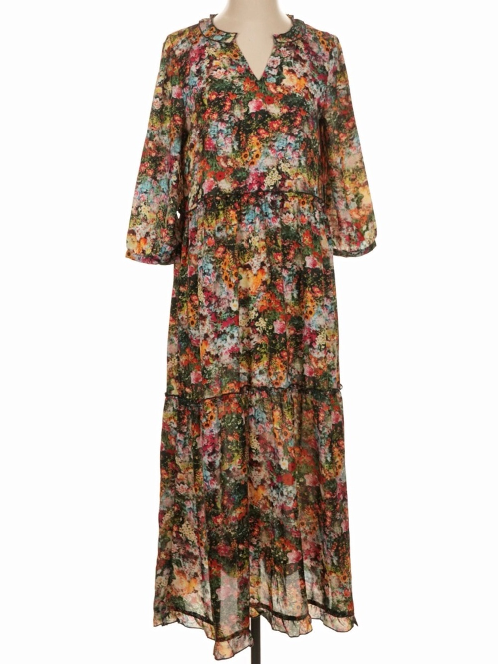 ONLY floral tiered maxi dress